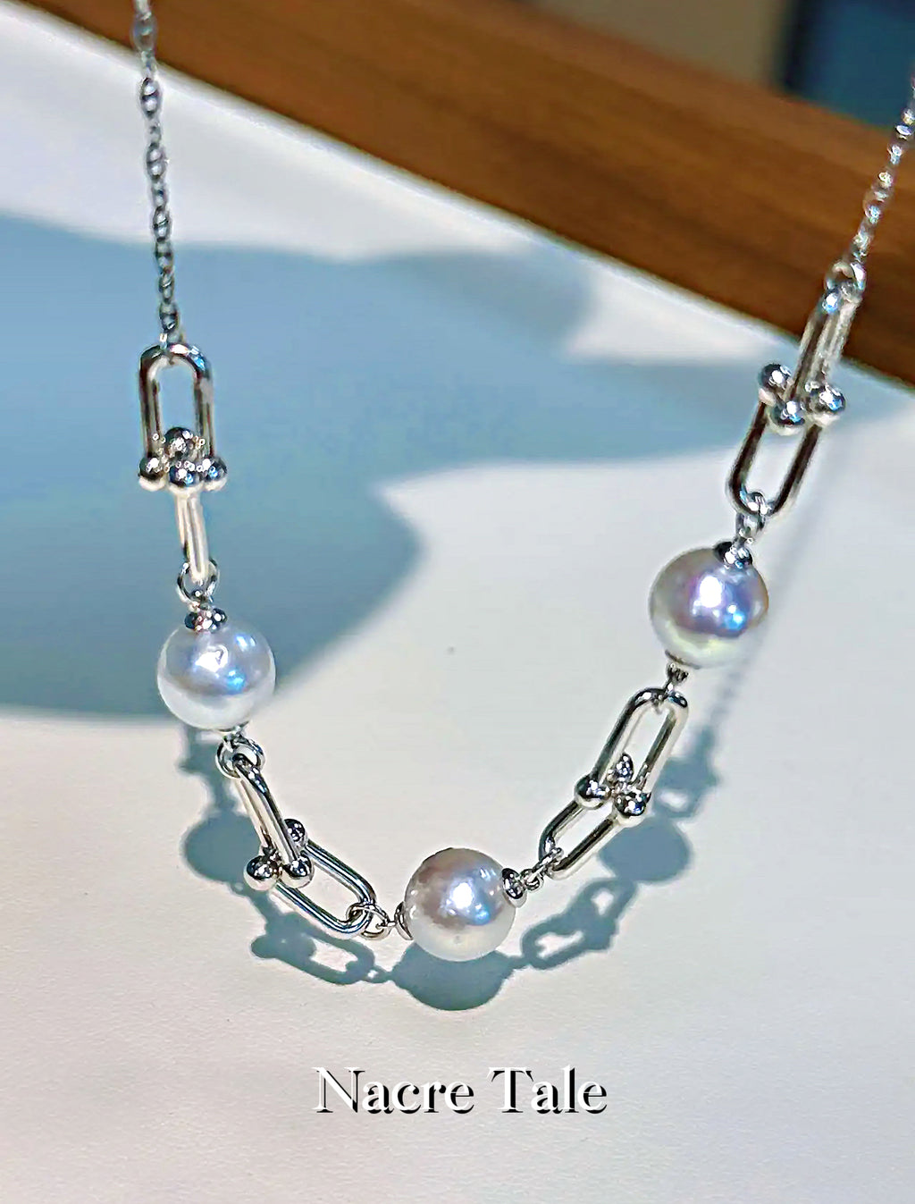 Nacre Tale Classic Pearl Necklace - Sterling Silver with Cultured Pearls