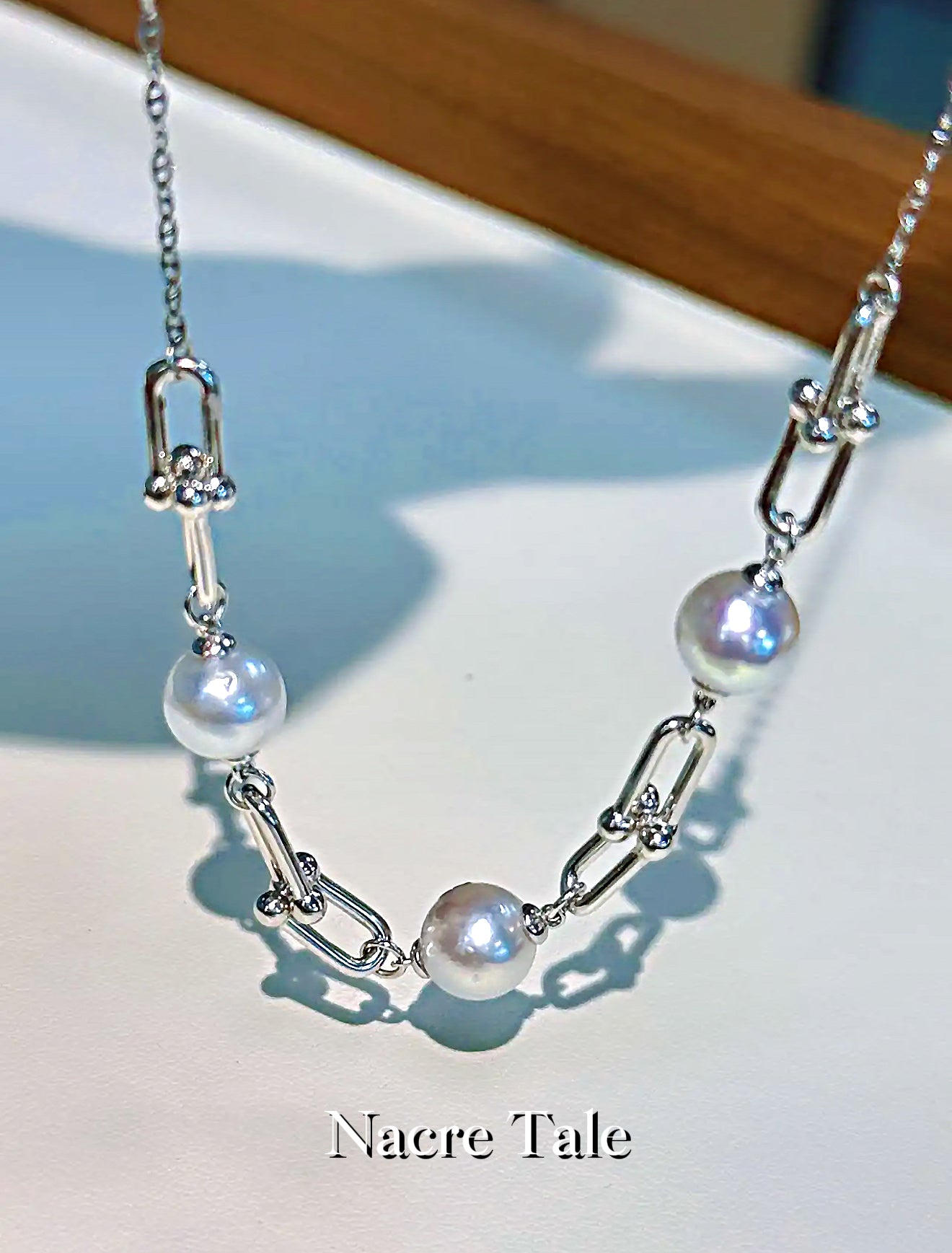 Nacre Tale Classic Pearl Necklace - Sterling Silver with Cultured Pearls