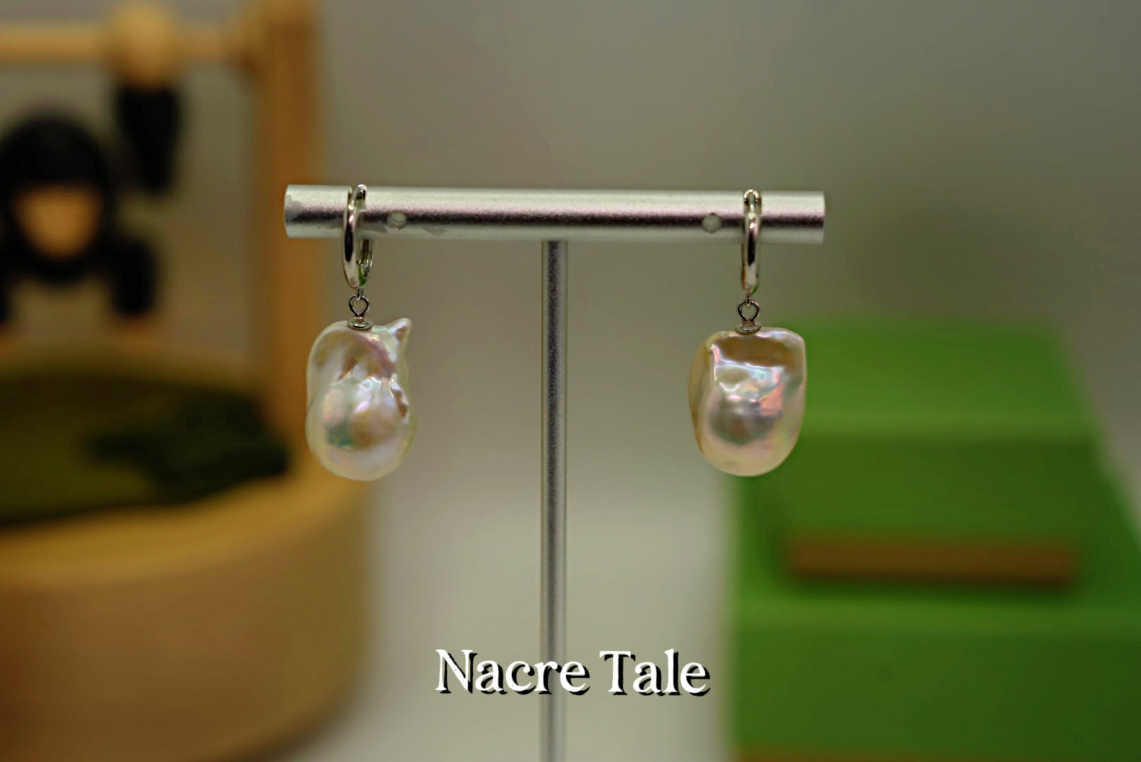 Organic Baroque Pearl Drop Earrings – Unique Ethereal Statement Jewelry by Nacre Tale