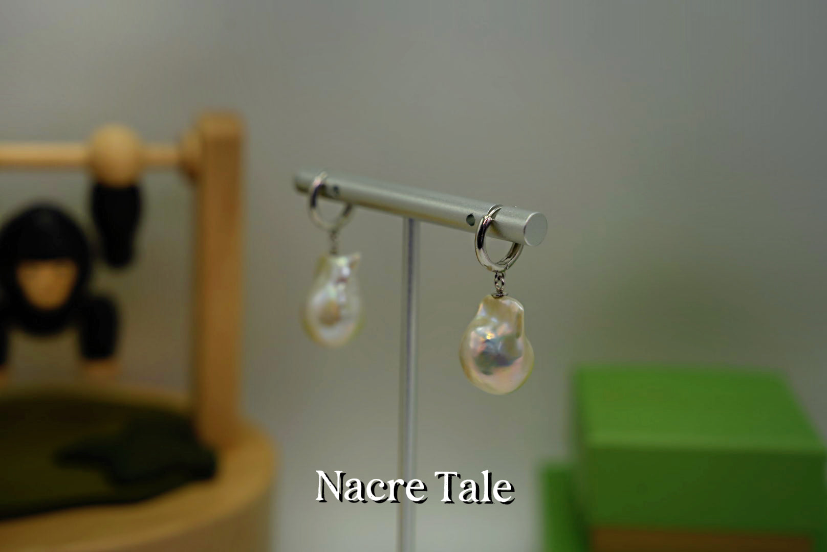 Organic Baroque Pearl Drop Earrings – Unique Ethereal Statement Jewelry by Nacre Tale