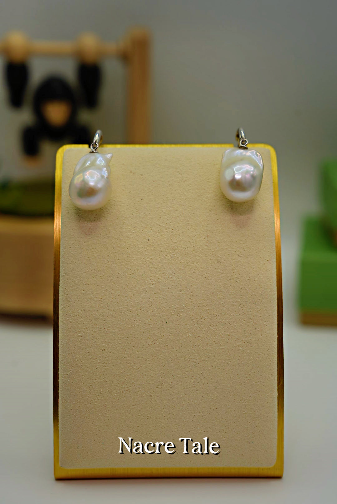 Organic Baroque Pearl Drop Earrings – Unique Ethereal Statement Jewelry by Nacre Tale