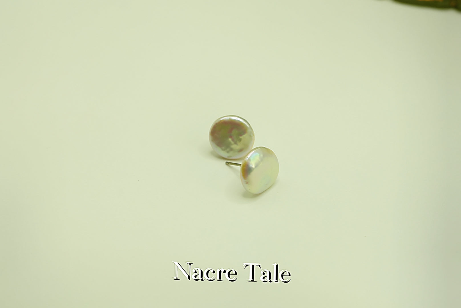 Nacre Tale Natural Pearl Stud Earrings - Sterling Silver with 8mm Cultured Pearls