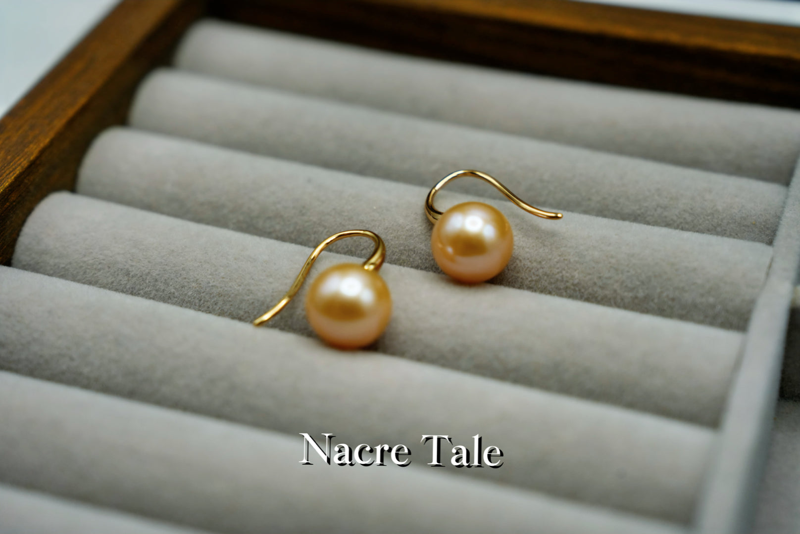 Nacre Tale Natural Pearl Drop Earrings - 14K Gold with Lustrous Pearls