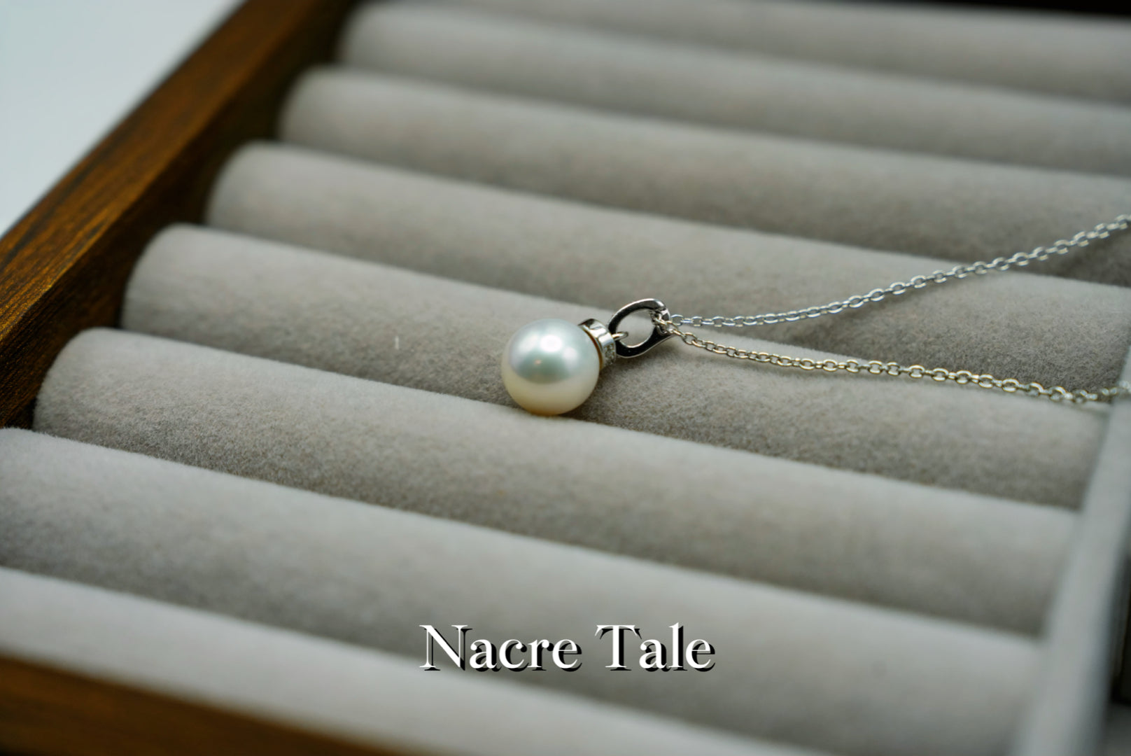 Nacre Tale Panda & Pearl Charm Necklace - Sterling Silver with Freshwater Pearl